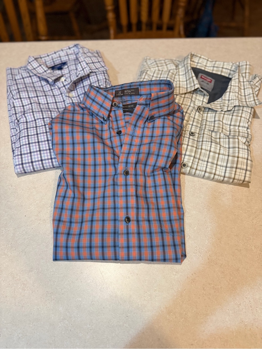 Men’s Large Lot Of 3 Long Sleeved Dress Shirts